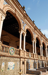 Image showing Detail of Plaza De Espana in Seville