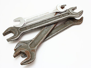 Image showing Stainless Steel Wrench close up