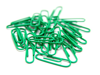 Image showing Color paper clips 