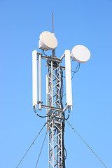 Image showing GSM Antenna against blue sky