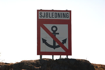 Image showing Anchor sign