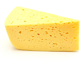 Image showing A piece of Swiss cheese 