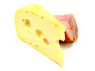 Image showing  cheese with a meat 