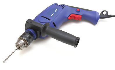 Image showing the electric drill on white background with clipping path