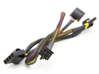 Image showing Hard disk drive power cables 