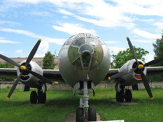 Image showing Retro propeller airplain