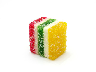 Image showing Multi-coloured fruit candy