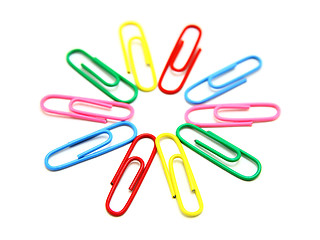 Image showing Flower from paper clips