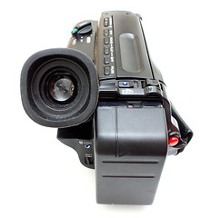 Image showing Black videocamera 