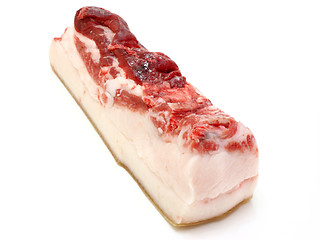 Image showing The big piece of fresh fat 