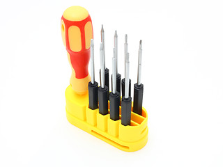 Image showing Set of screw-drivers 