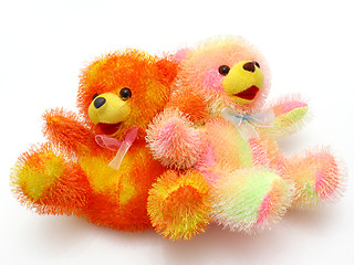 Image showing Children's bright beautiful soft toy 