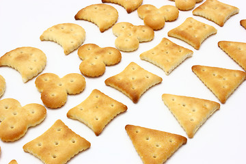 Image showing salted crackers