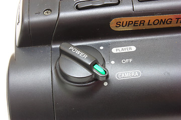 Image showing Black videocamera 