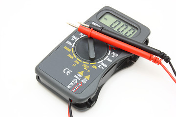 Image showing Multimeter of black color 