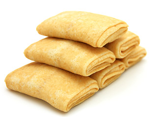 Image showing fried pancakes stuffed 