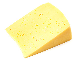 Image showing A piece of Swiss cheese