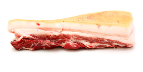 Image showing The big piece of fresh fat 