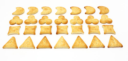 Image showing salted crackers