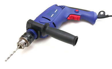 Image showing the electric drill on white background with clipping path