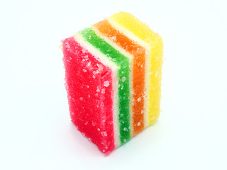Image showing Fruit candy multi-colored all sorts, a background