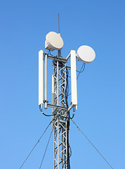 Image showing GSM Antenna against blue sky