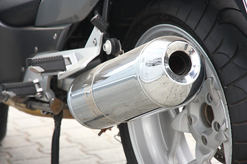 Image showing Wheel of motorcycle