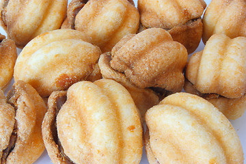 Image showing Cookies in the form of walnuts