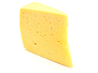 Image showing A piece of Swiss cheese 