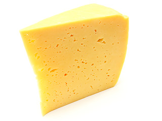 Image showing A piece of Swiss cheese 