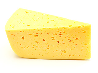 Image showing A piece of Swiss cheese