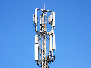 Image showing Aerial mobile communication 