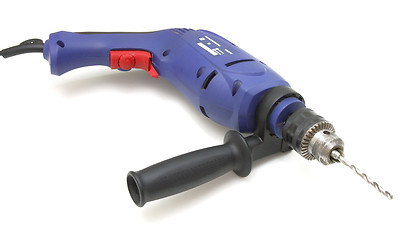Image showing the electric drill on white background with clipping path
