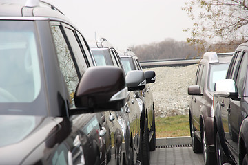 Image showing Group of cars 