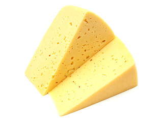 Image showing A piece of Swiss cheese 