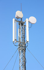 Image showing GSM Antenna against blue sky