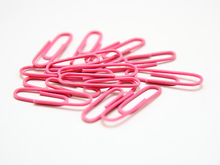 Image showing Color paper clips 