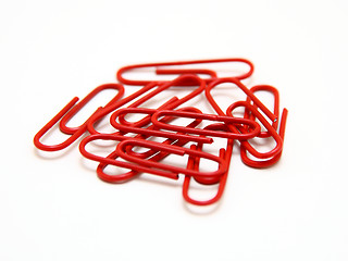 Image showing Color paper clips