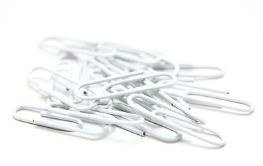 Image showing Color paper clips to background