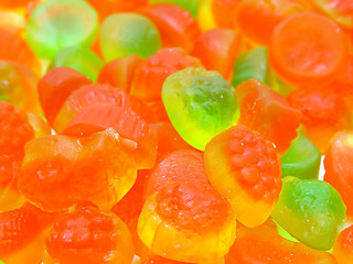 Image showing Fruit candy multi-colored all sorts, a background