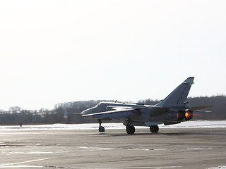 Image showing Su-24 Fencer on take off 