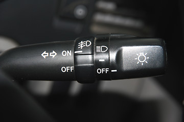 Image showing The switch of turn and light 