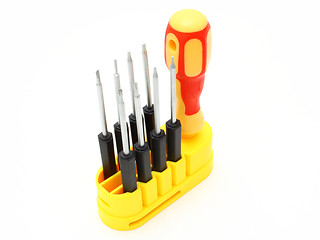 Image showing Set of screw-drivers