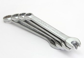 Image showing  spanner with  on a white background