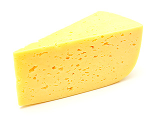 Image showing A piece of Swiss cheese 