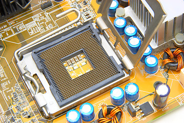 Image showing Processor on the computer motherboard