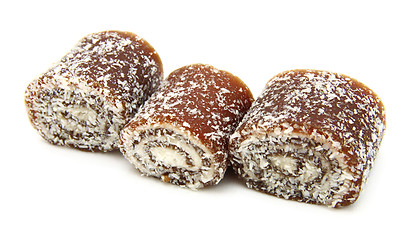 Image showing Turkish delight on a white background