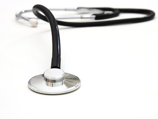 Image showing stethoscope isolated over a white background. 