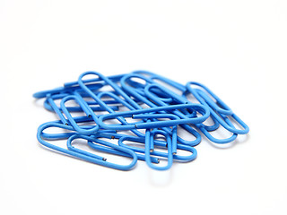 Image showing Color paper clips to background. 