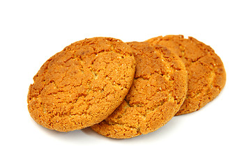 Image showing Trio Of   Cookies Isolated On White Background